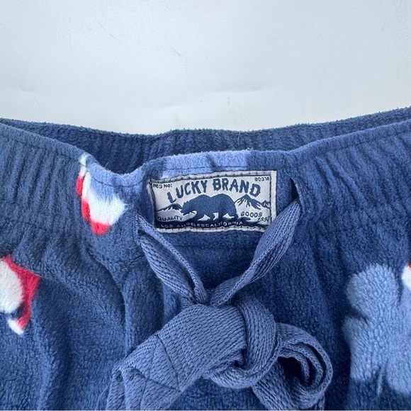 Lucky Brand Navy Pajama Pants with Santa Hat Design - Picture 5 of 8